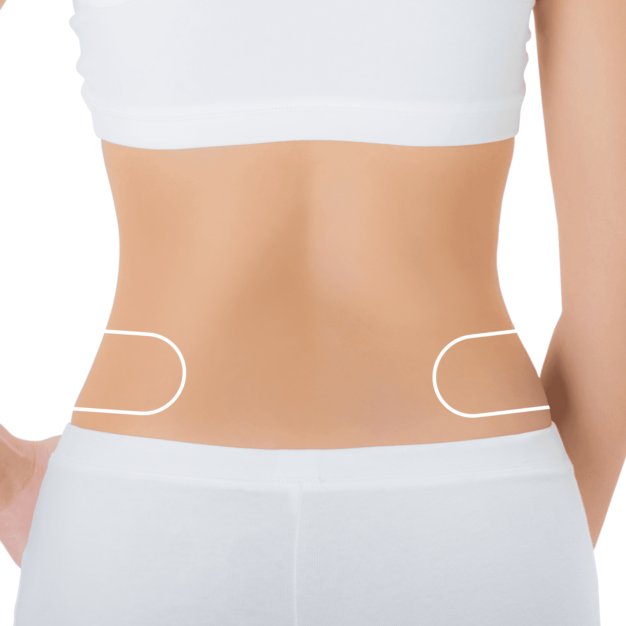 Before and after silhouette